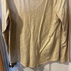 Tan striped Ann Taylor Loft long sleeve T